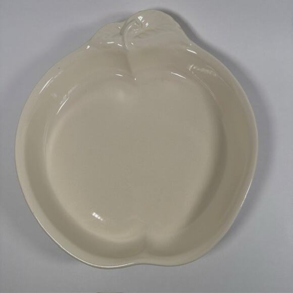 Hill Design Porcelain Apple Shaped Pie Plate White Baking Dish 1994 Vintage - Picture 14 of 16